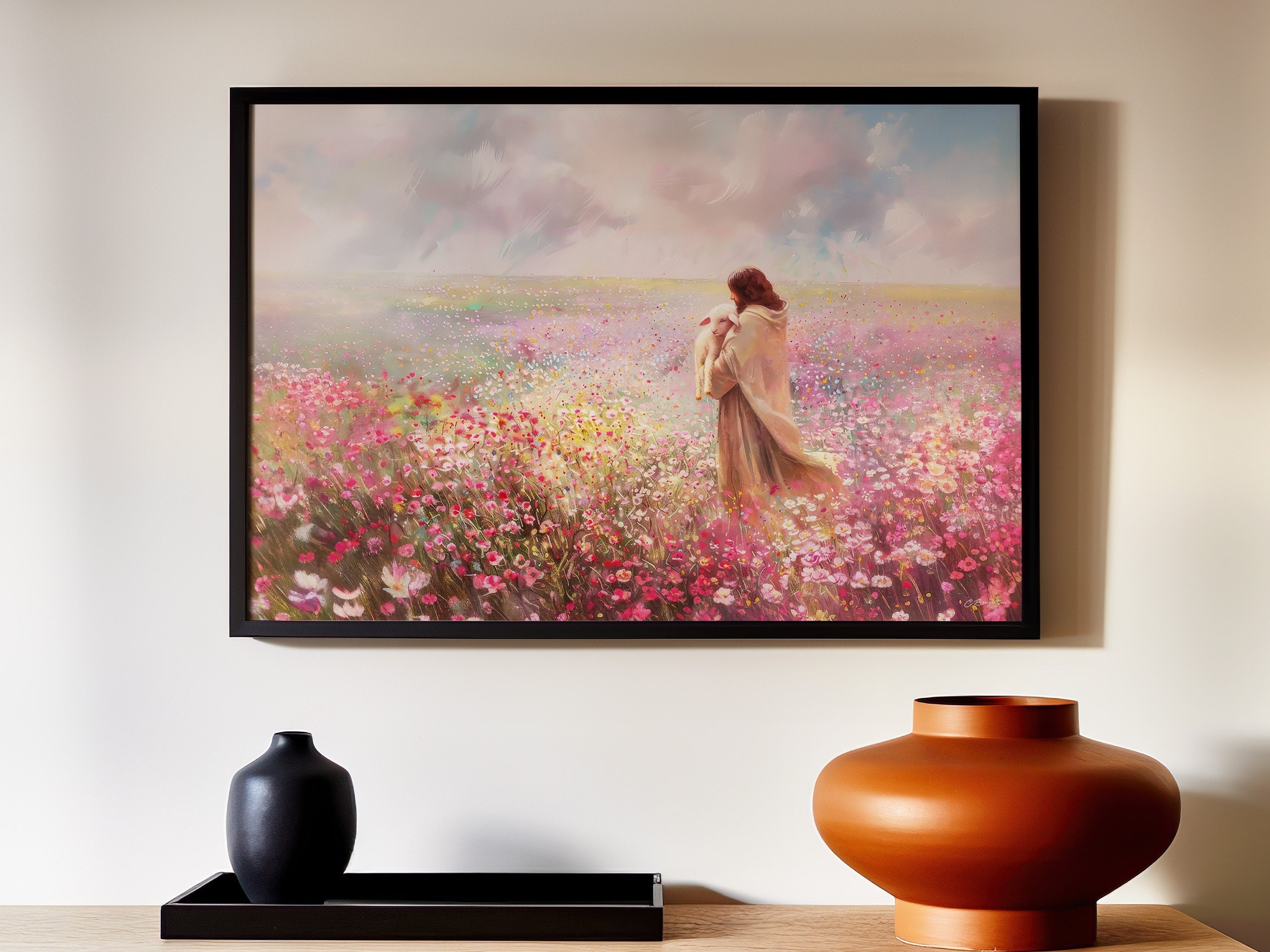 Shepherd's Care Poster, Jesus Lamb of God, Lost Lamb, The Living Christ Poster, The Journey Home Poster, Calming Embrace Poster, Prophetic Art